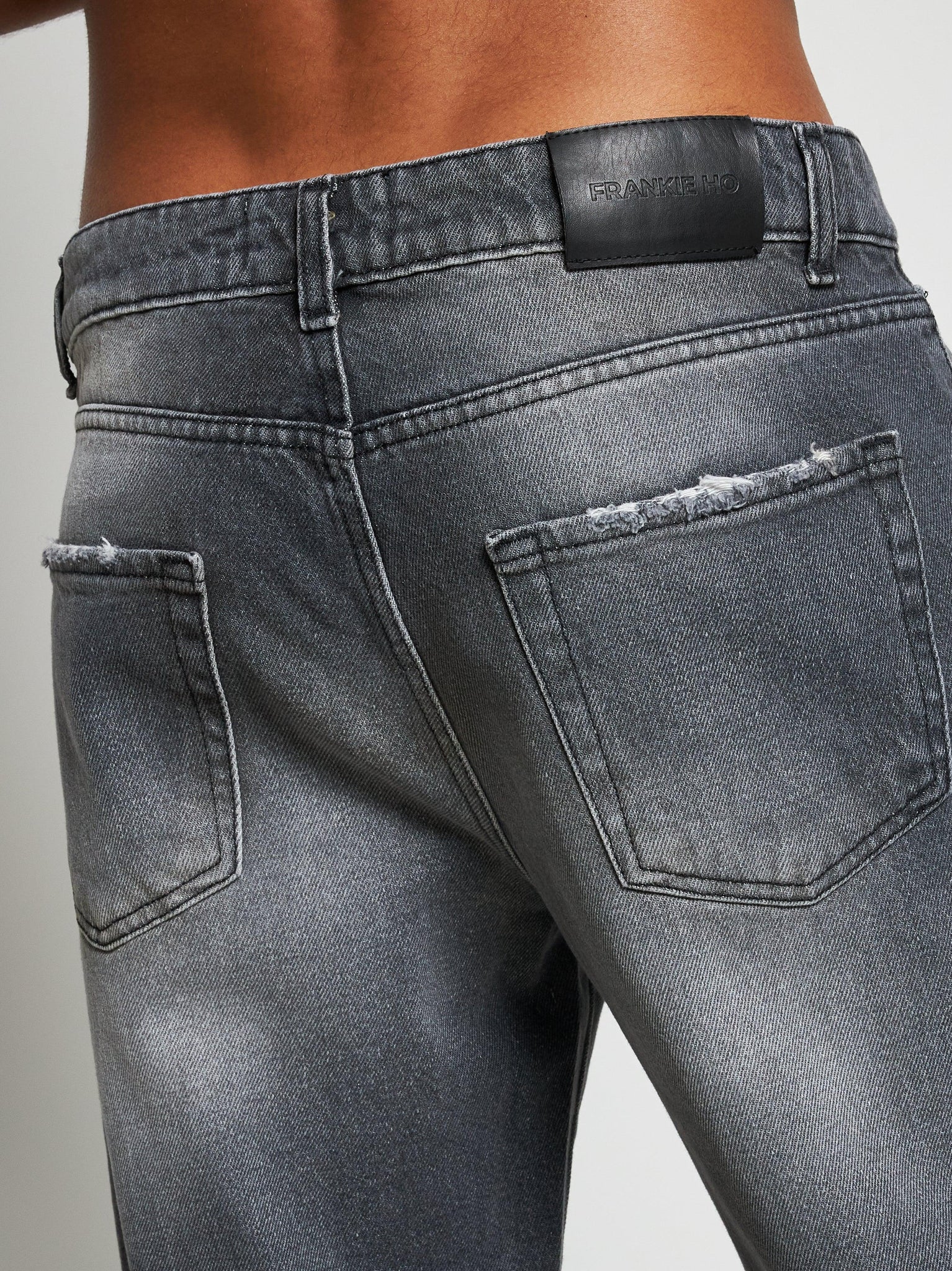 Jeans baggy black stone wash