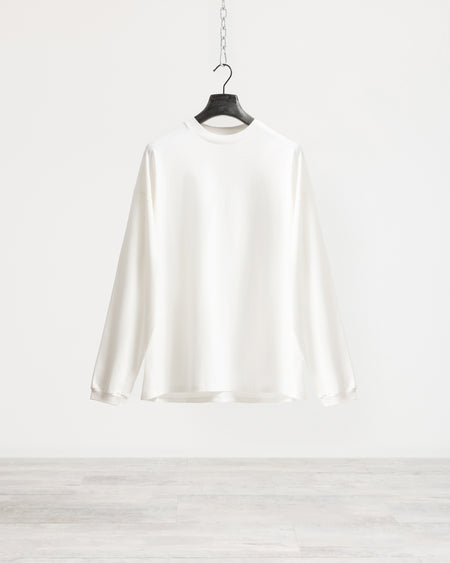 T-shirt longsleeve con polsino oversize - Panna