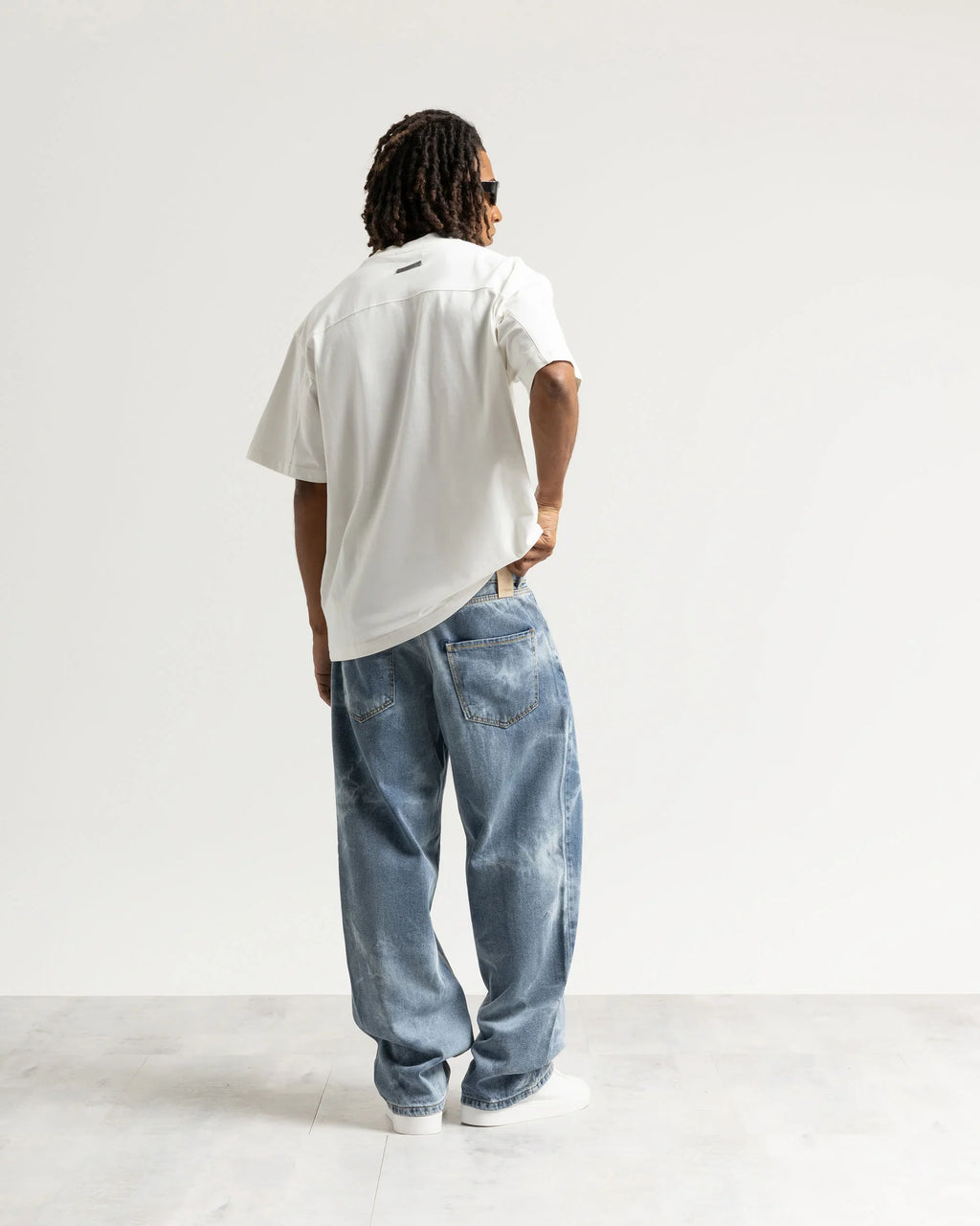 Jeans baggy blu fulmini Eternal