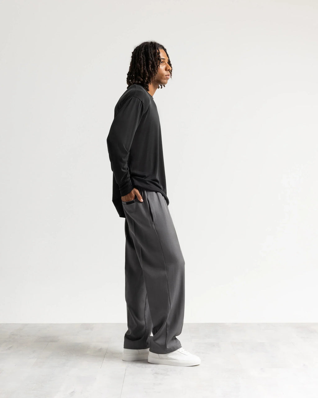 Pantalaccio fondo ampio tessuto classico Eternal Atelier