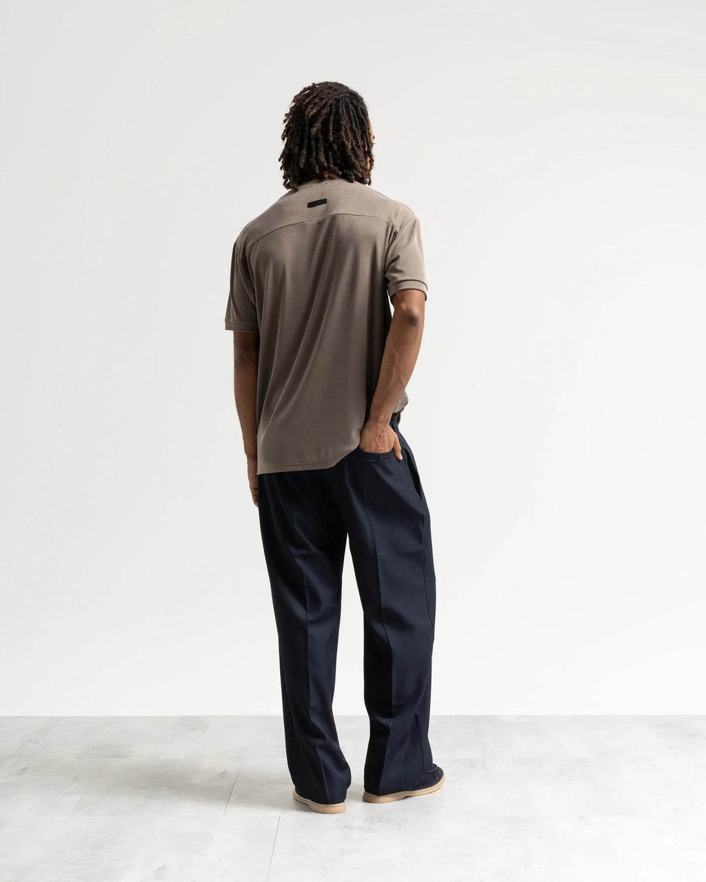 Pantalaccio fondo ampio tessuto classico Eternal Atelier