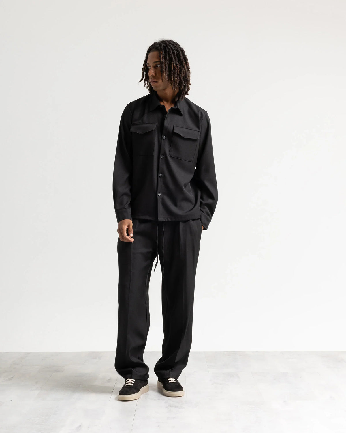 Pantalaccio fondo ampio tessuto classico Eternal Atelier