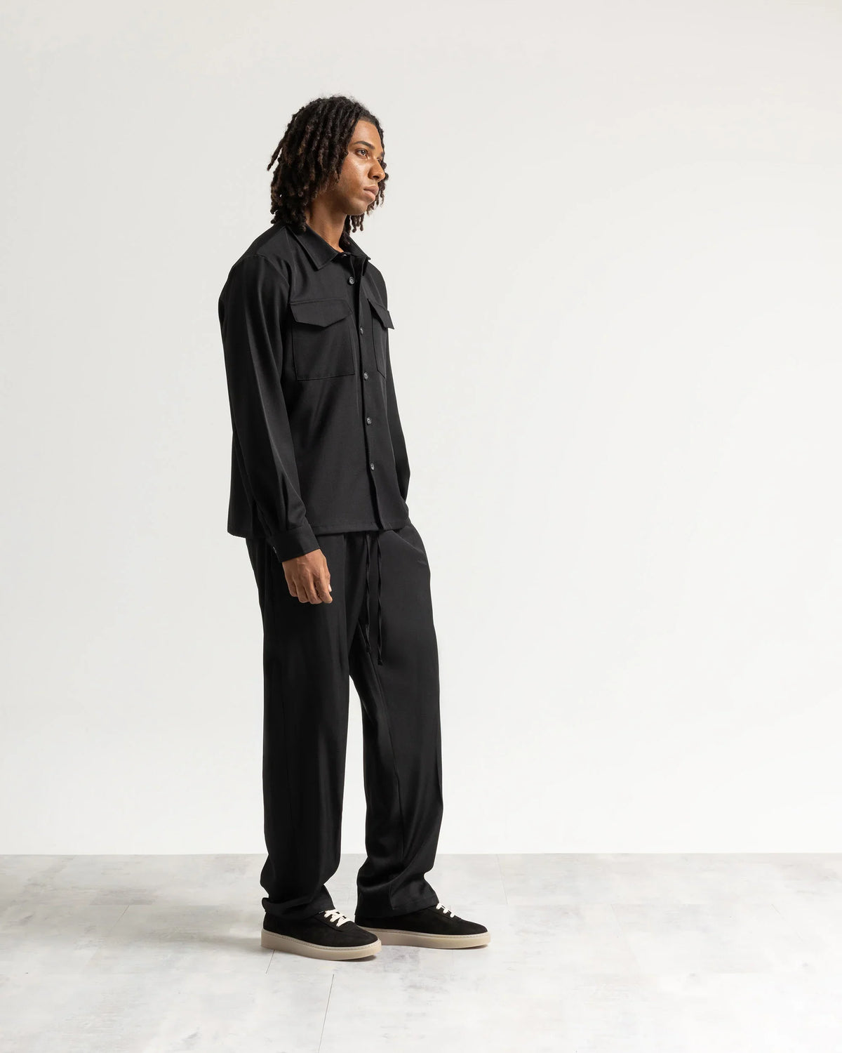 Pantalaccio fondo ampio tessuto classico Eternal Atelier