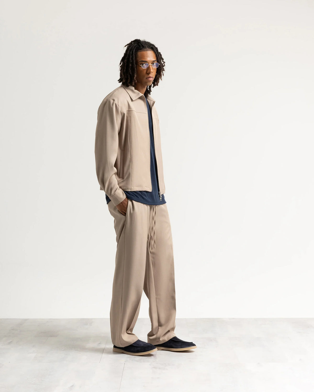 Pantalaccio fondo ampio tessuto classico Eternal Atelier