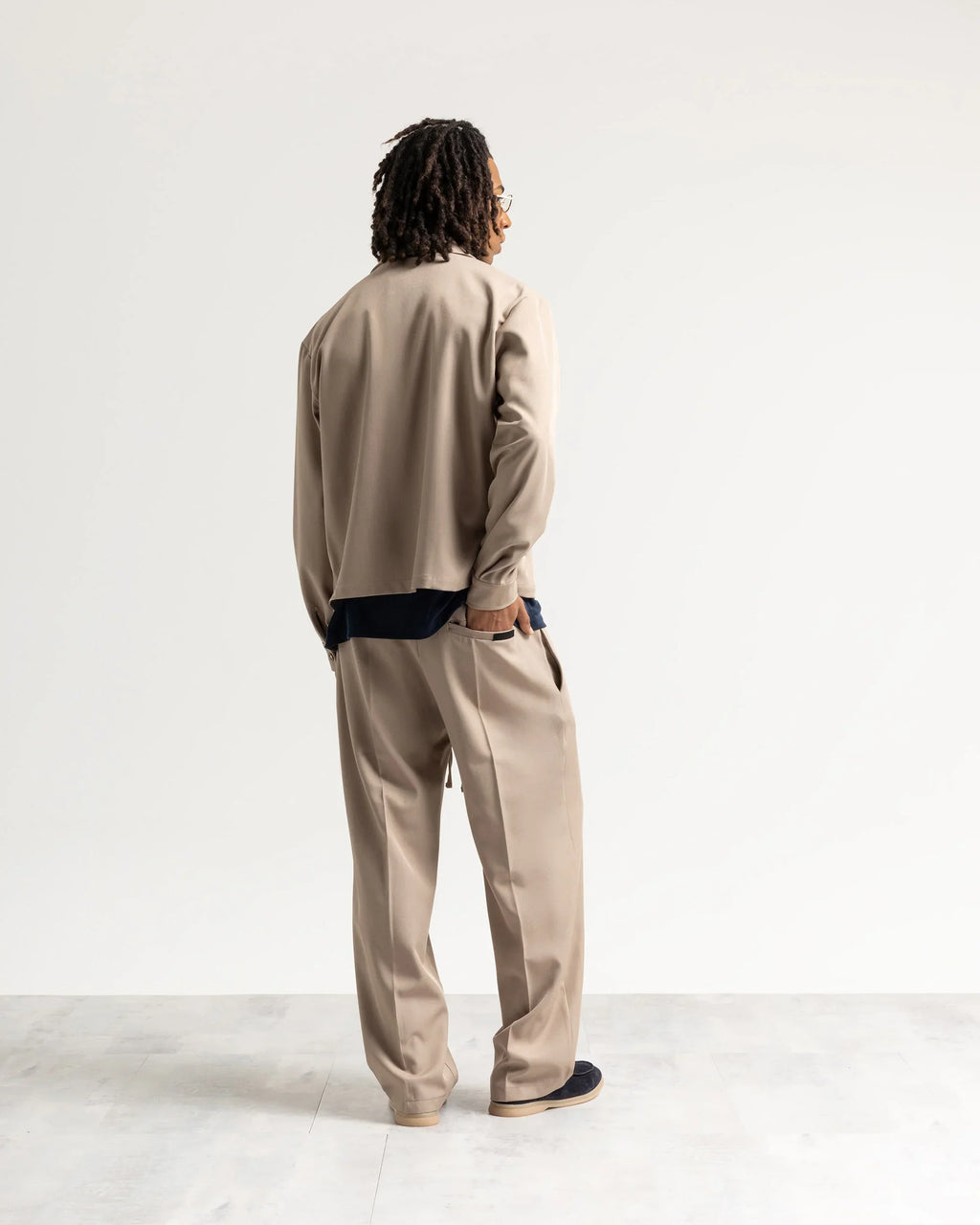 Pantalaccio fondo ampio tessuto classico Eternal Atelier