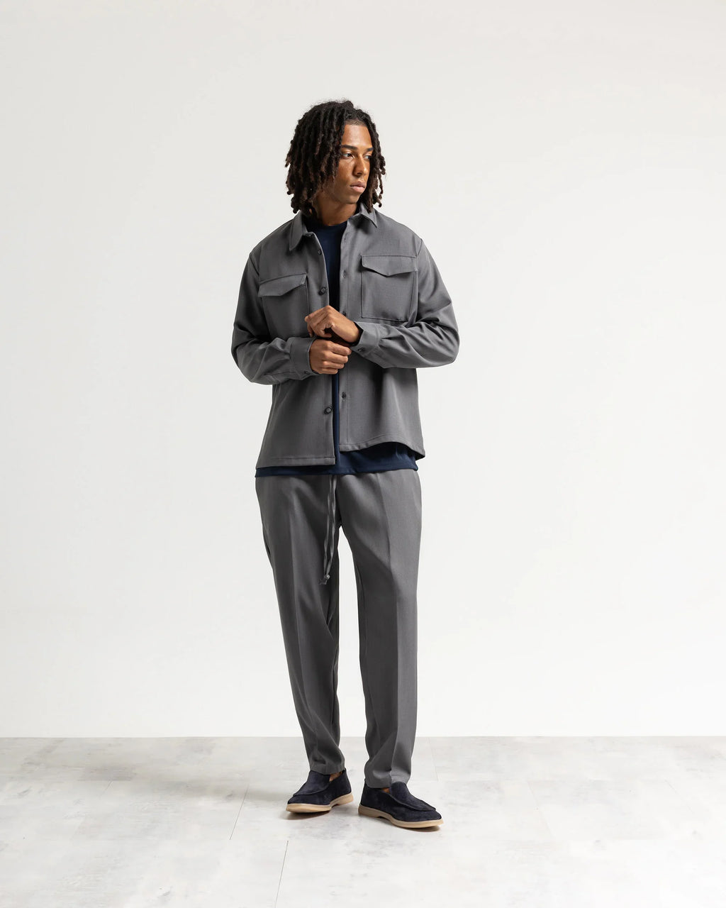 Camicia con tasconi tessuto classico Eternal Atelier