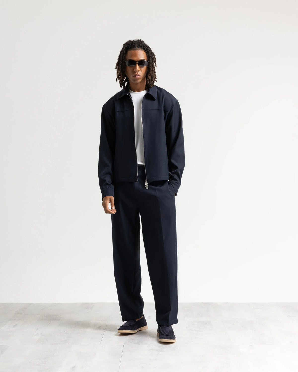 Pantalone fondo ampio tessuto classico Eternal Atelier