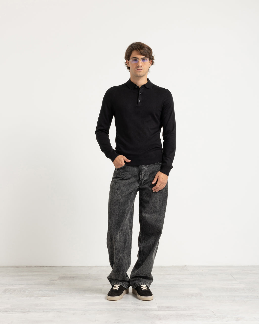 Polo in maglia manica lunga Eternal Atelier
