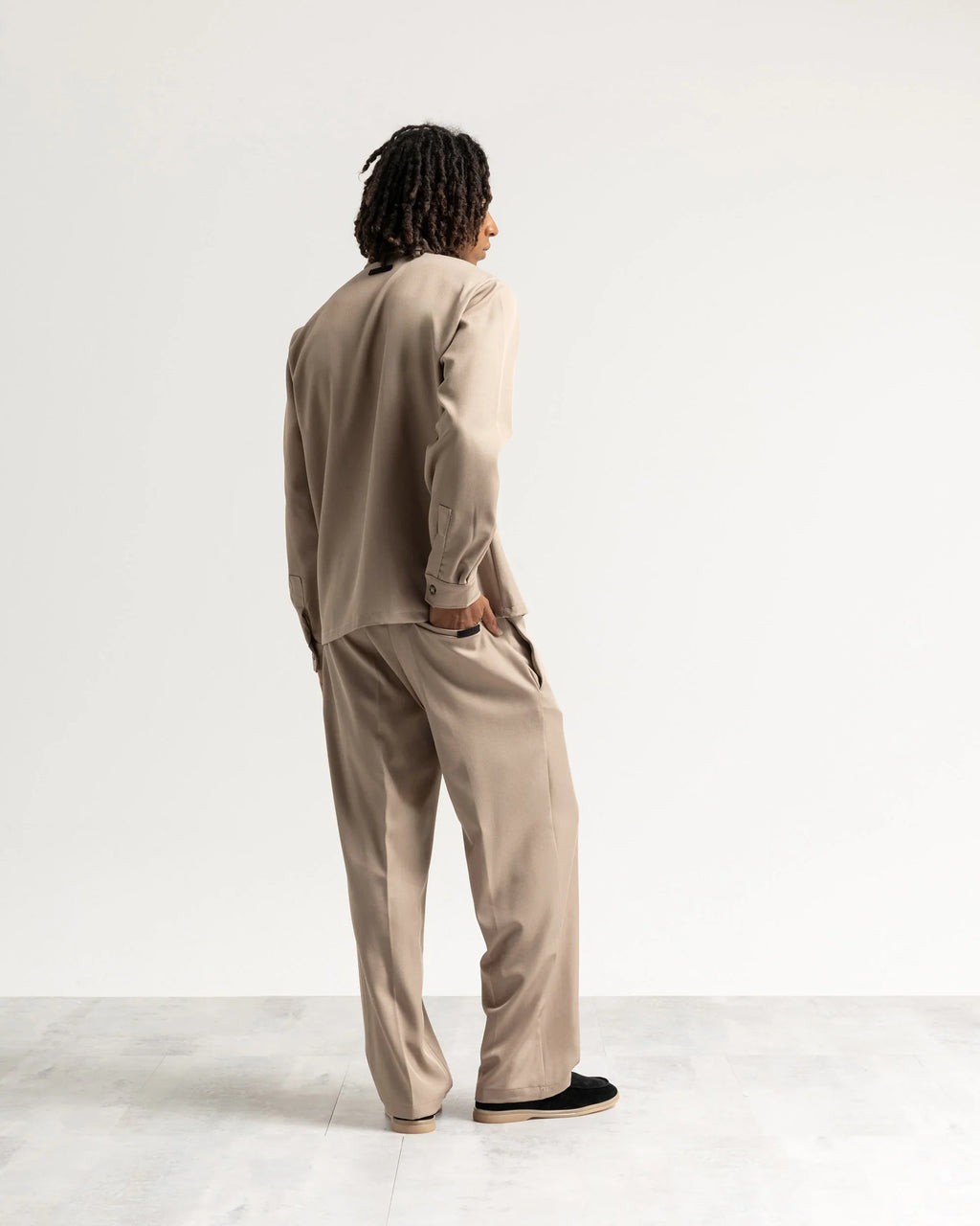 Pantalone fondo ampio tessuto classico Eternal Atelier