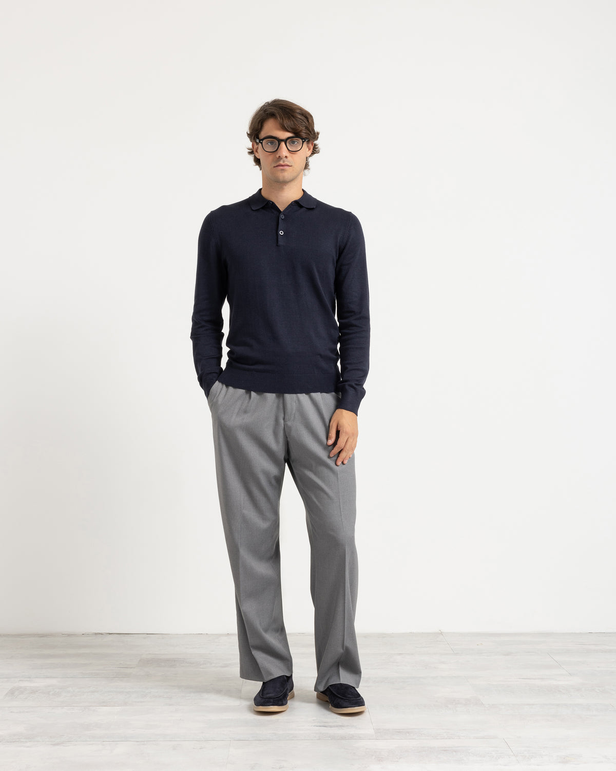 Polo in maglia manica lunga Eternal Atelier