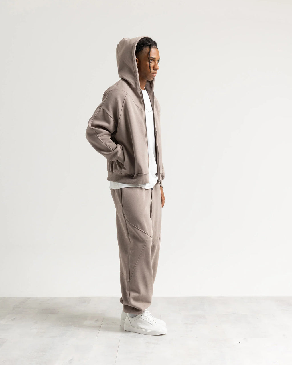 Felpa cappuccio zip Eternal